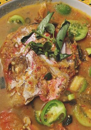 Foto resep Kepala kakap asam pedas