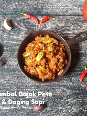 Easy Steps to Prepare Recipes Sambal Bajak Pete &amp; Daging Sapi the Awesome  Can Pamper Your Tongue.