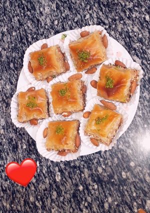 صورة لوصفة بقلاوة بعجينة الفيلو