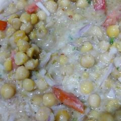A picture of Mix Chana Chaat.