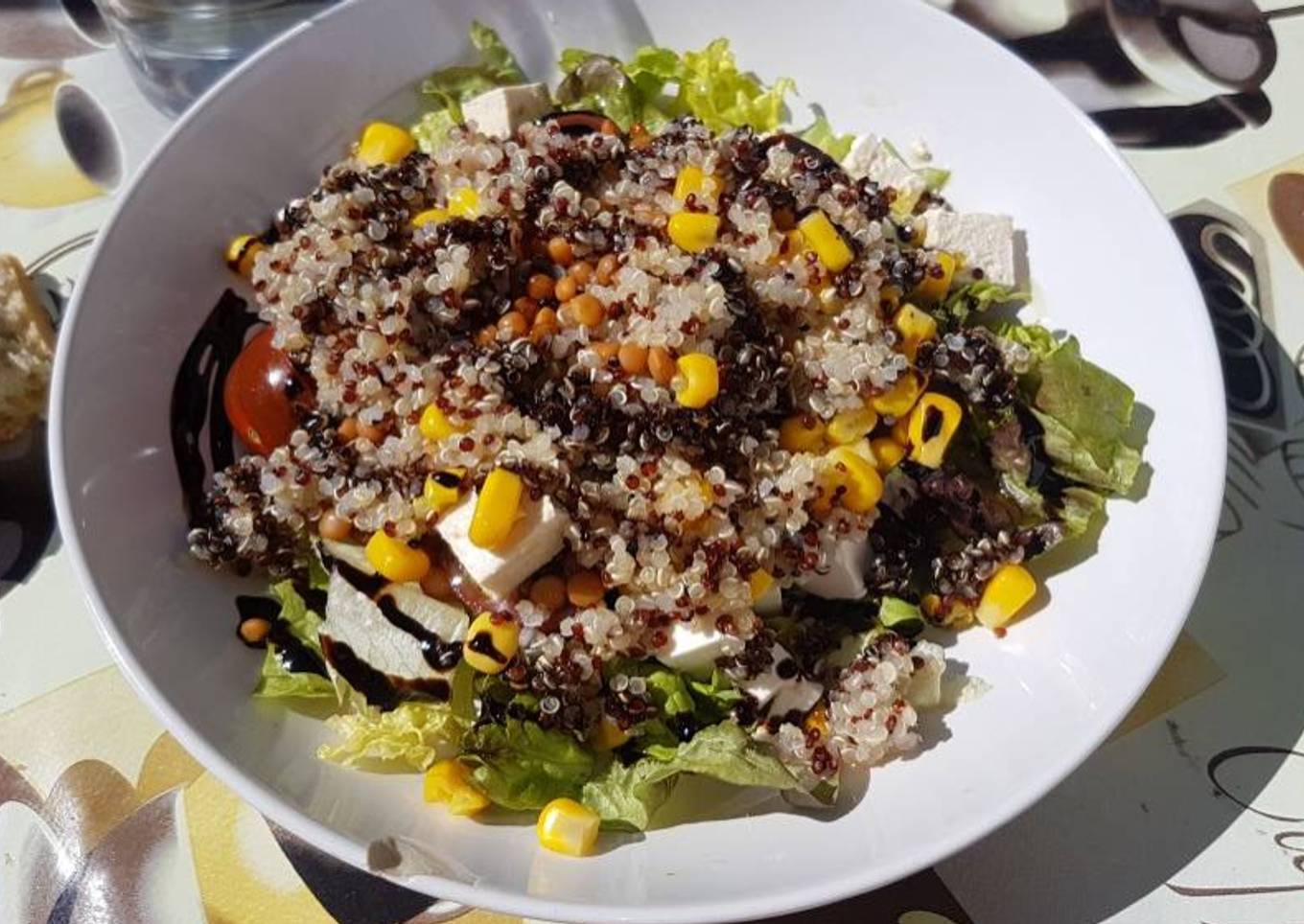 Ensalada de quinoa y lentejas