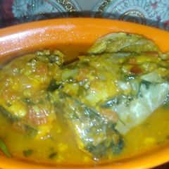A picture of South indian fish curry.