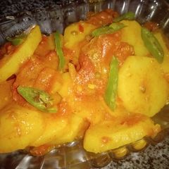A picture of Aloo ki Bhoujya.