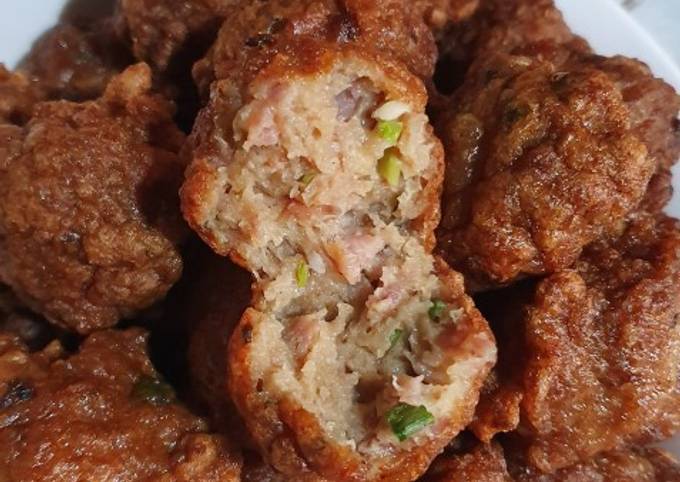 Resep Bakwan Goreng (Babi Udang), Enak