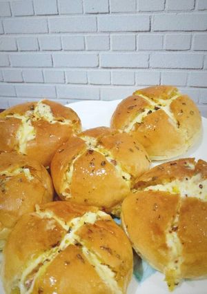 Foto resep Sausage Korean Garlic Bread - Roti Bawang + Sosis