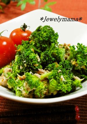 A picture of Broccoli and Tuna Sesame Mayo Ponzu Salad.