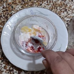 A picture of Pineapple and strawberry chaat.