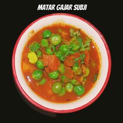 A picture of Matar Gajar Subji.