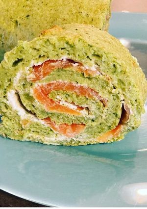 Une photo de Roulé saumon brocoli