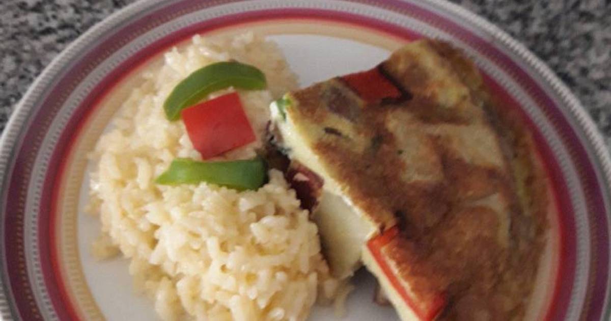 Pastel español con arroz Receta de Bruno Javier Peñaloza Monares Cookpad