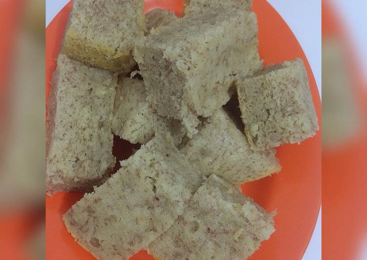 Bolu pisang kukus/bolu kukus pisang no mixer
