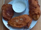 1852. Töltött lángos /pirog /kapros fokhagymás tejföllel !