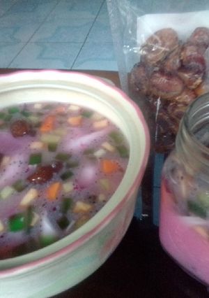 Foto resep Es buah plus kurma
