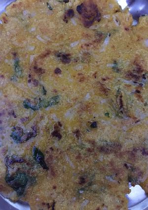 A picture of Makke ki roti.