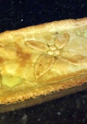 A picture of mince and potato pie.