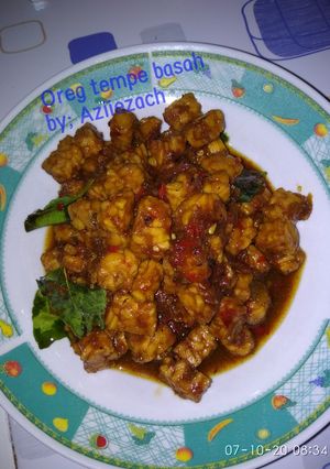 Foto resep Oreg tempe basah