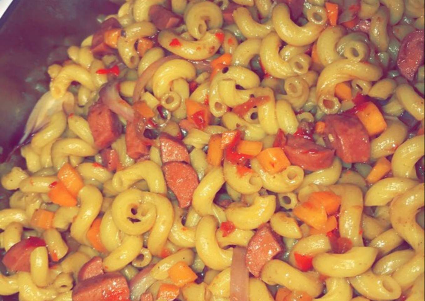 Stir fry pasta😍