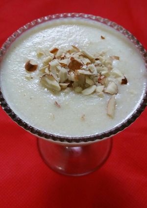 A picture of Semolina/ Rava kheer.