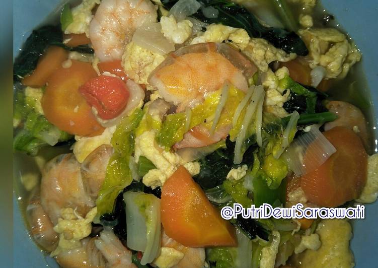 Tumis Sayur udang manis