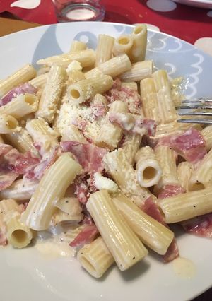 Una foto de Salsa carbonara estilo tagliatella