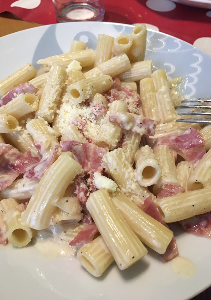 Una foto de Salsa carbonara estilo tagliatella