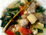 Ayam srei kuah kacang panjang 
