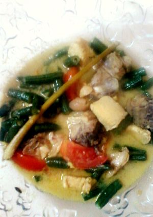 Foto resep Ayam srei kuah kacang panjang 