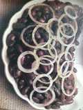 Ensalada de fríjoles y cebolla