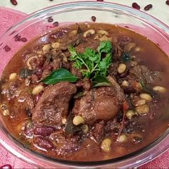 A picture of Lobiya Gosht.