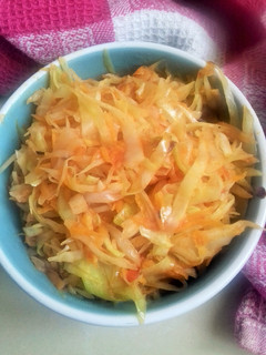A picture of Fried Carrot and Cabbage.