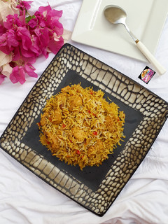A picture of Chicken Biryani.