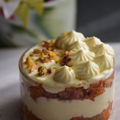 A picture of Gajar Halwa parfait.