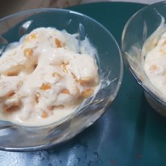 A picture of Mango ice cream 🍋🍋🤤.
