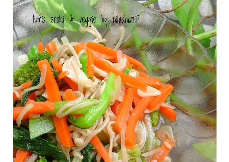 Resep Tumis enoki &amp; veggies, Menggugah Selera