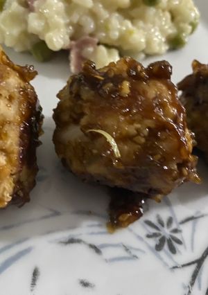 Une photo de Boulettes de poulet Yakitori