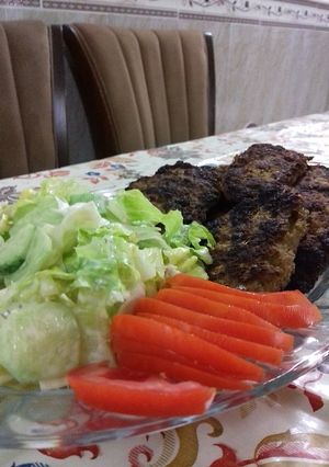 عکسی از دستور همبرگر خانگی