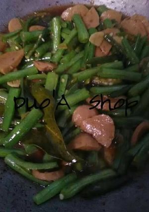 Foto resep Tumis buncis bakso cabe hijau
