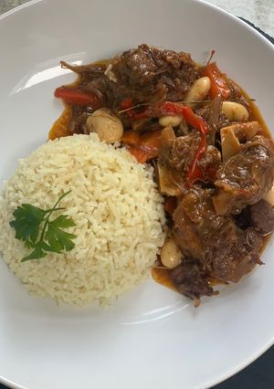 A picture of Caribbean Oxtail Stew.