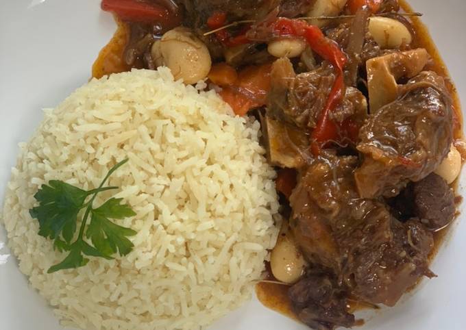 Steps to Prepare Homemade Caribbean Oxtail Stew