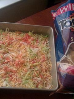 A picture of Simple taco dip.