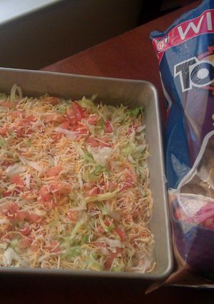 A picture of Simple taco dip.