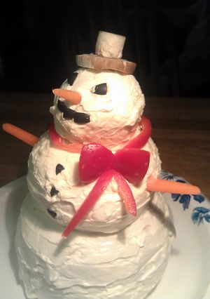 A picture of Cheesy The Snowman.