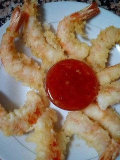 Una foto de Gambones crujientes con salsa chile