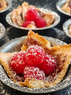 A picture of Raspberry Nutella Toast Cups.