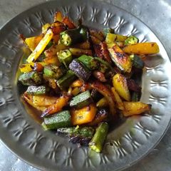 A picture of Lady's finger stir fry.