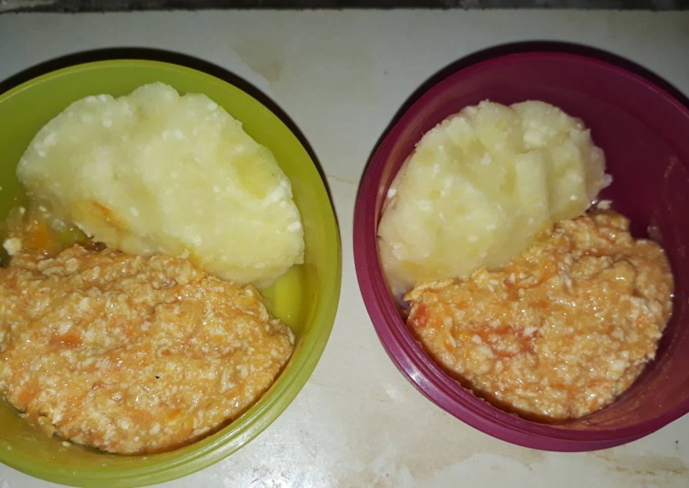 Kentang ayam tomat (mpasi 8 bulan)