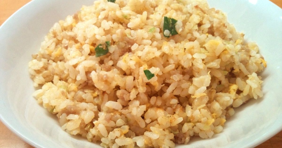 Fried Rice Using Leftover Gyoza Filling Recipe By ゆめ。