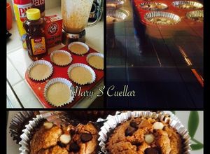 Una foto de Muffins de avena y plátano, en licuadora💖