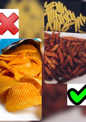 A picture of Crunchy fried pasta.
