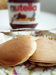 Foto resep dorayaki nutella